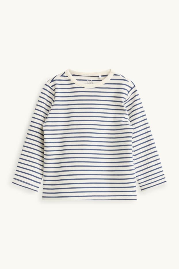Baby Buben - Baby-Outfit - 3 teilig - blau  / beige