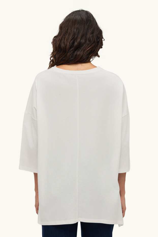 Dona - Samarreta de màniga curta - regular fit - blanc