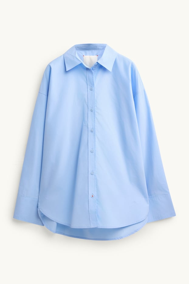 Dona - Brusa camisera - blau clar