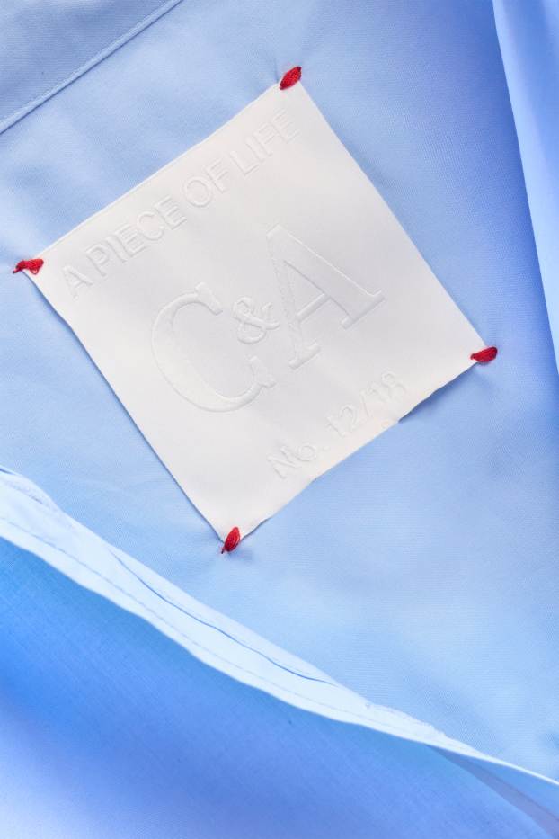 Dona - Brusa camisera - blau clar