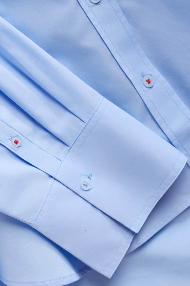 Dona - Brusa camisera - blau clar