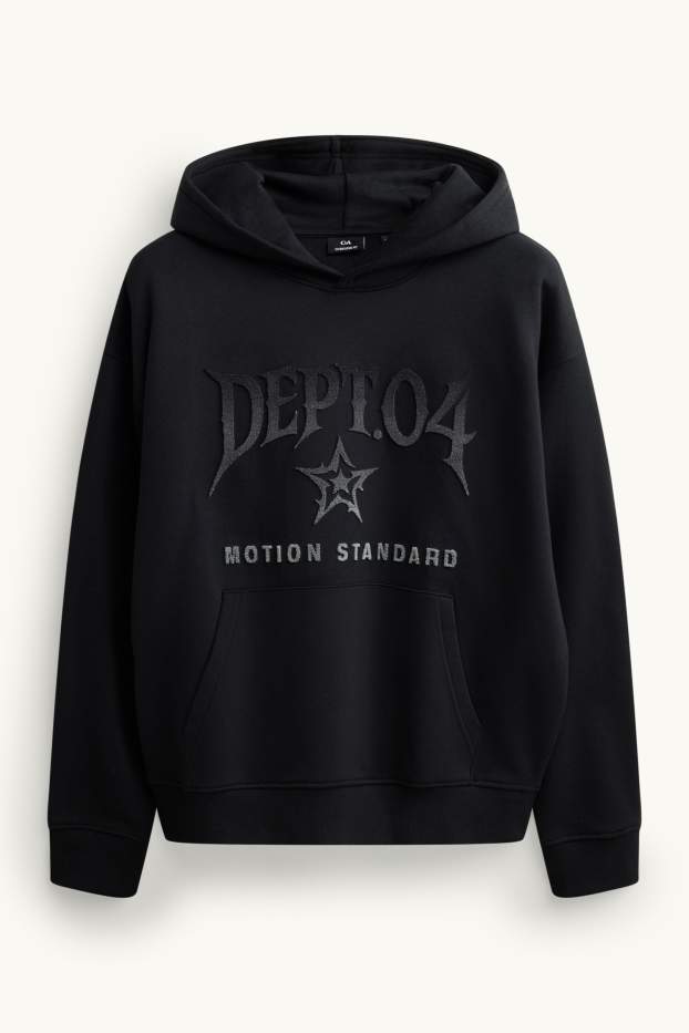 Herren - Oversized-Hoodie - schwarz