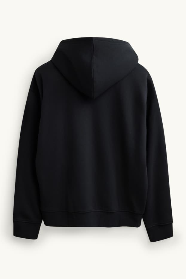 Herren - Oversized-Hoodie - schwarz