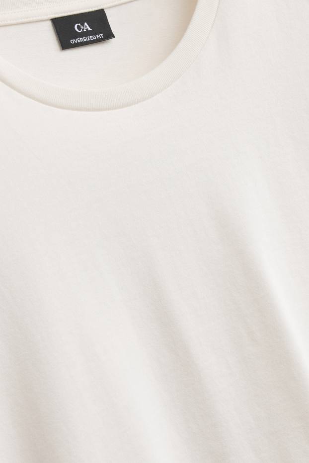 Herren - T-Shirt - Oversized - weiss
