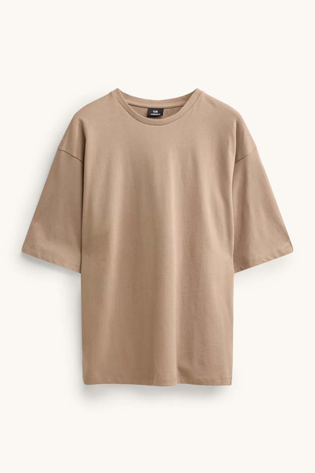 Herren - T-Shirt - Oversized - beige