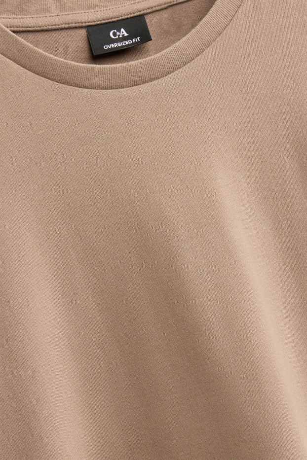 Herren - T-Shirt - Oversized - beige
