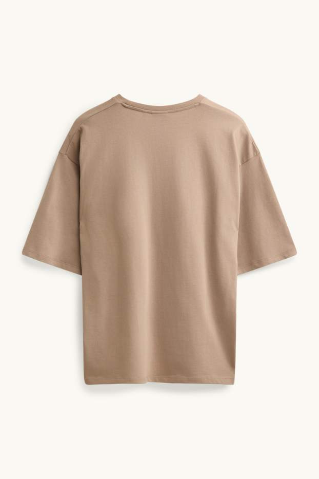 Herren - T-Shirt - Oversized - beige