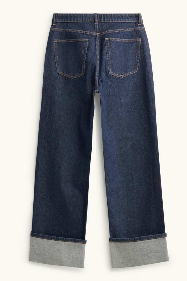 Femmes - Baggy jean - mid waist - jean bleu foncé