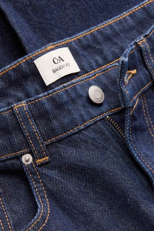 Femmes - Baggy jean - mid waist - jean bleu foncé