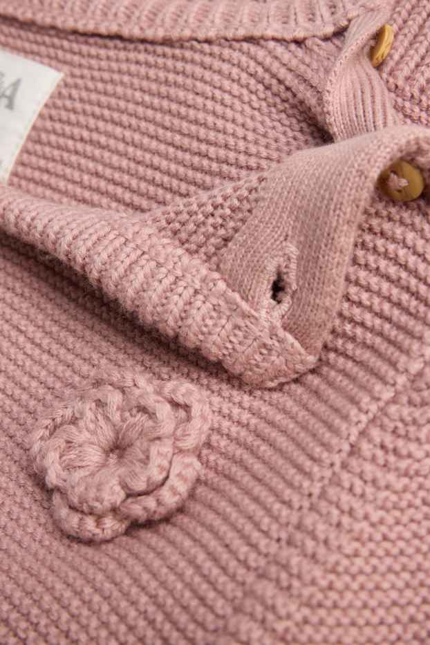 Baby Girls - Floral - baby jumper - pale pink