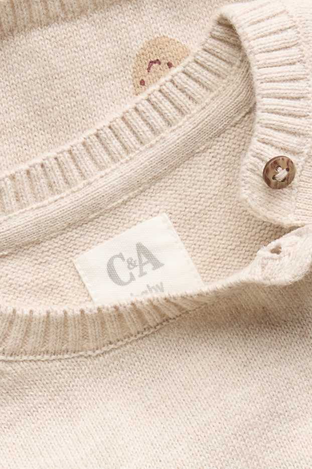 Unisex - Herfst - babytrui - beige