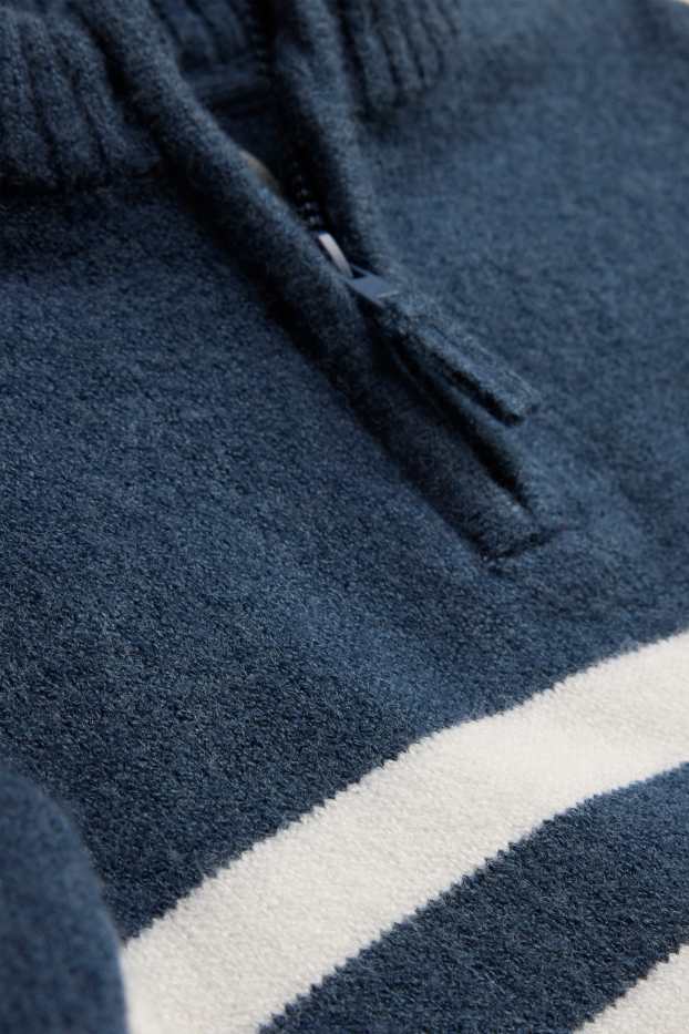 Bébés garçons - Pull bébé - à rayures - bleu foncé / blanc
