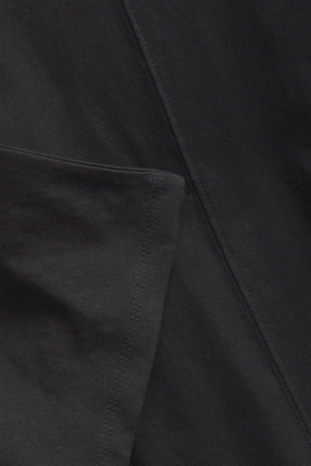 Dámské - Tričko - slim fit - černá