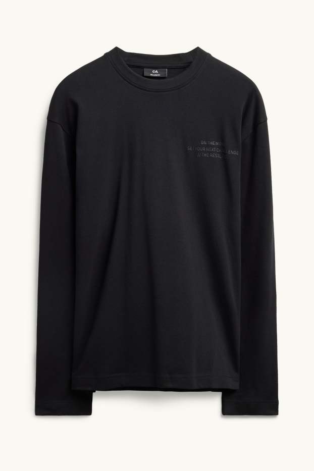 Herren - Funktions-Shirt - Relaxed Fit - schwarz