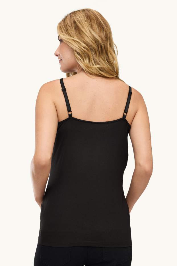 Damen - Multipack 2er - Still-Top - schwarz
