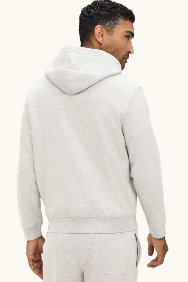 Men - Zip-through hoodie - light gray-melange