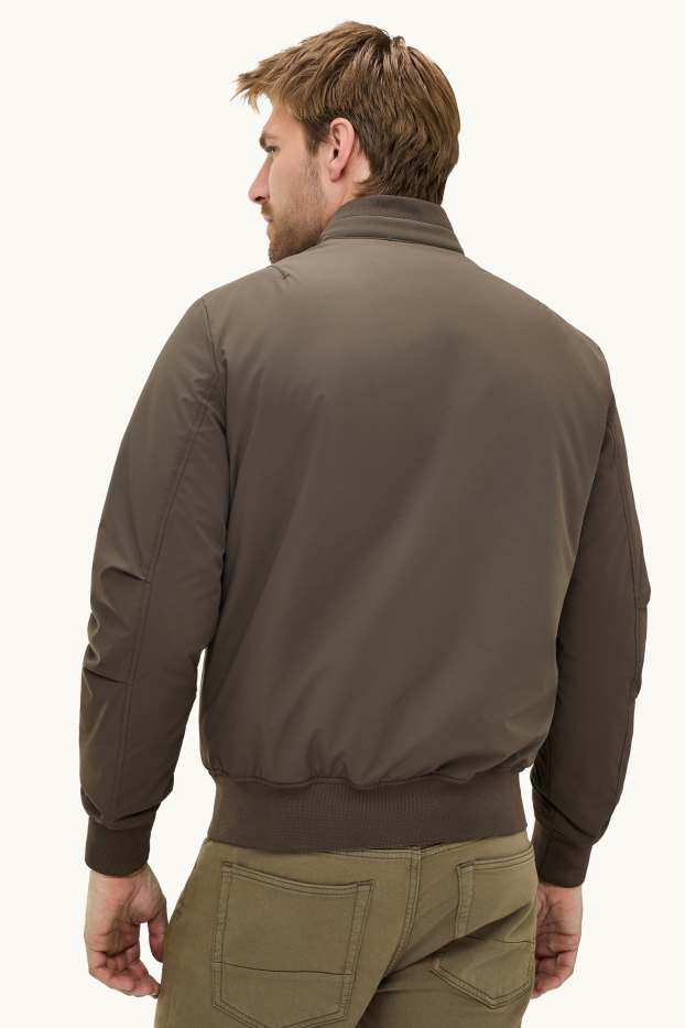 Herren - Bomberjacke - gefüttert - khaki