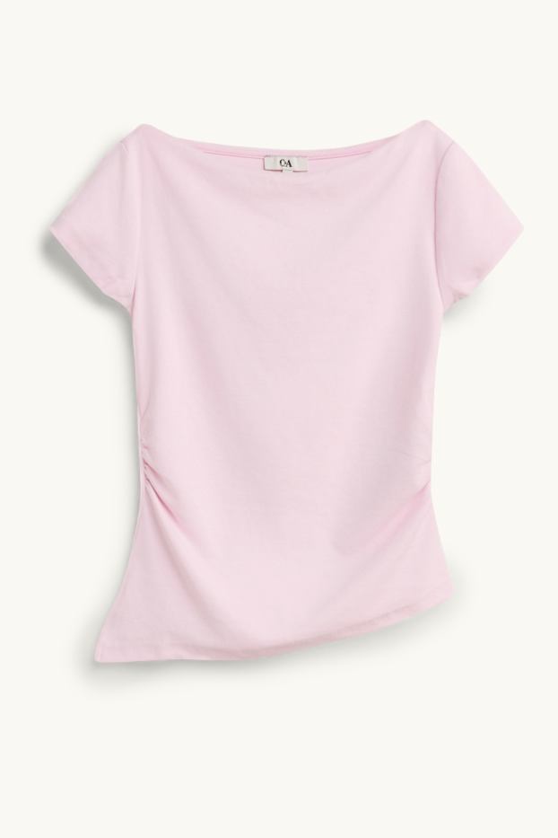 Dona - Samarreta de màniga curta - slim fit - rosa