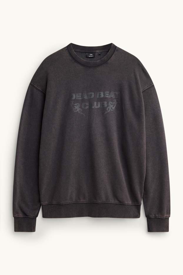 Uomo - Felpa - grigio scuro-melange
