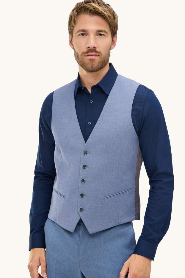 Bărbați - Vestă modulară - regular fit - albastru