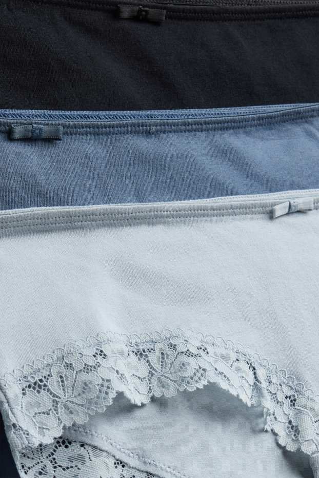 Femmes - Lot de 3 - shortys - bleu clair