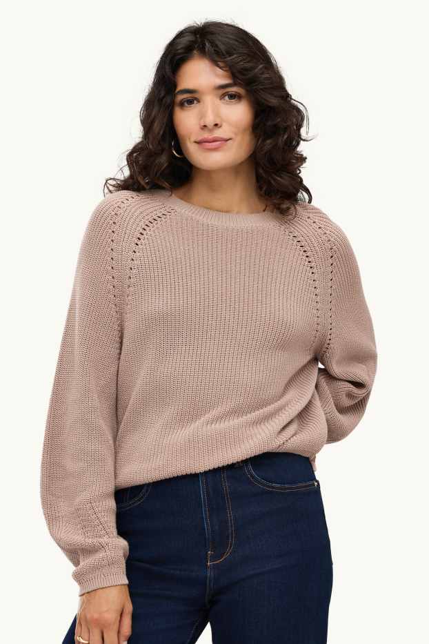 Women - Jumper - light brown