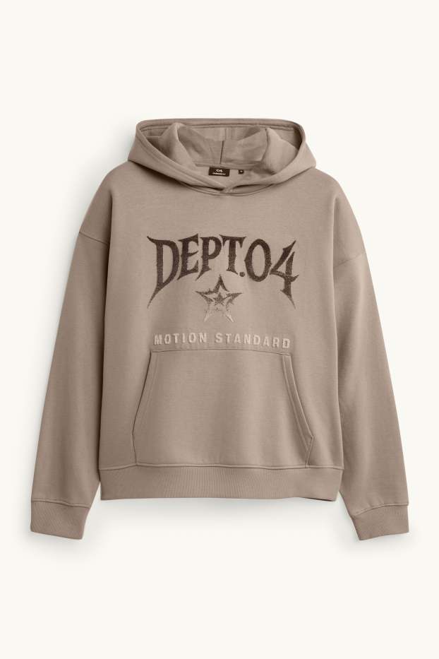 Herren - Oversized-Hoodie - hellbraun