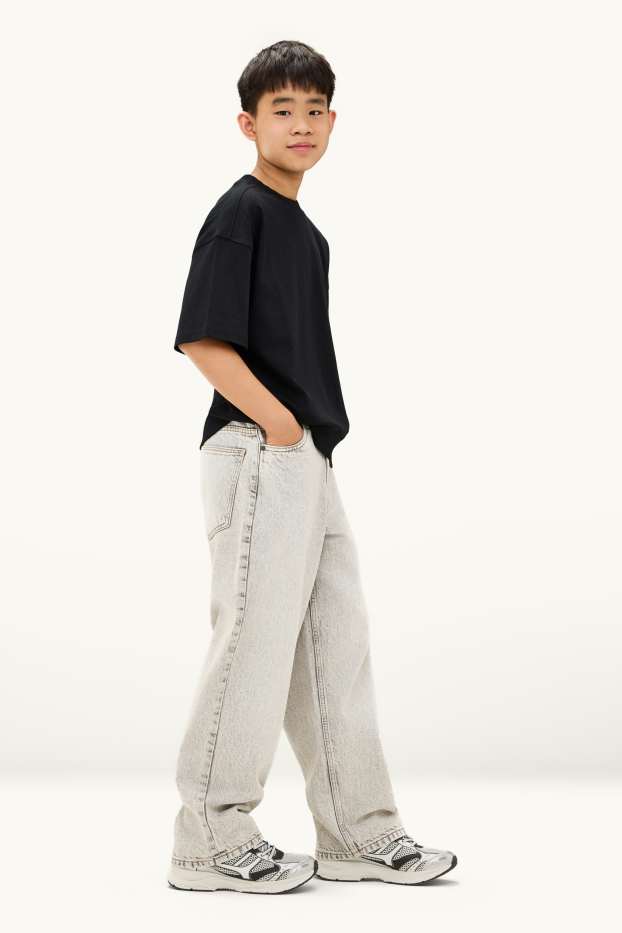 Kinder Jungen - Baggy Jeans - jeansgrau