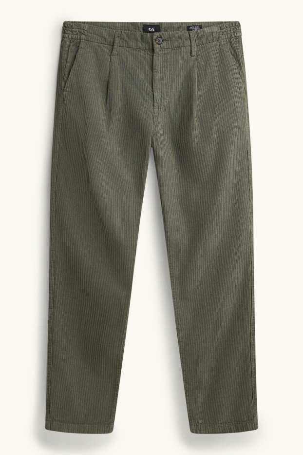 Home - Xinos de pana - tapered fit - verd fosc