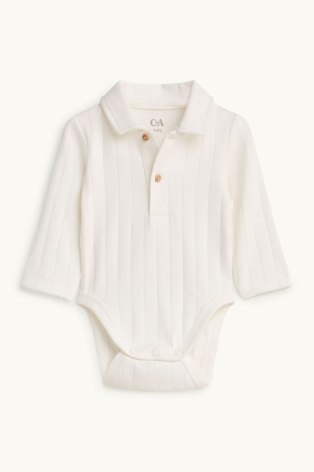 Baby Boys - Newborn outfit - 3 piece - creme