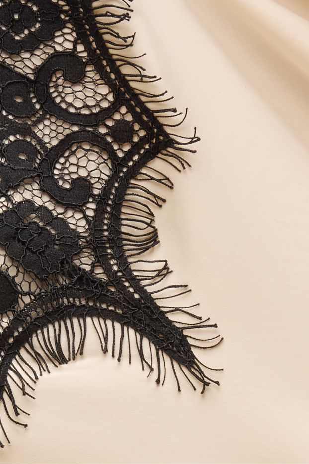 Dona - Top de brusa - negre/beix