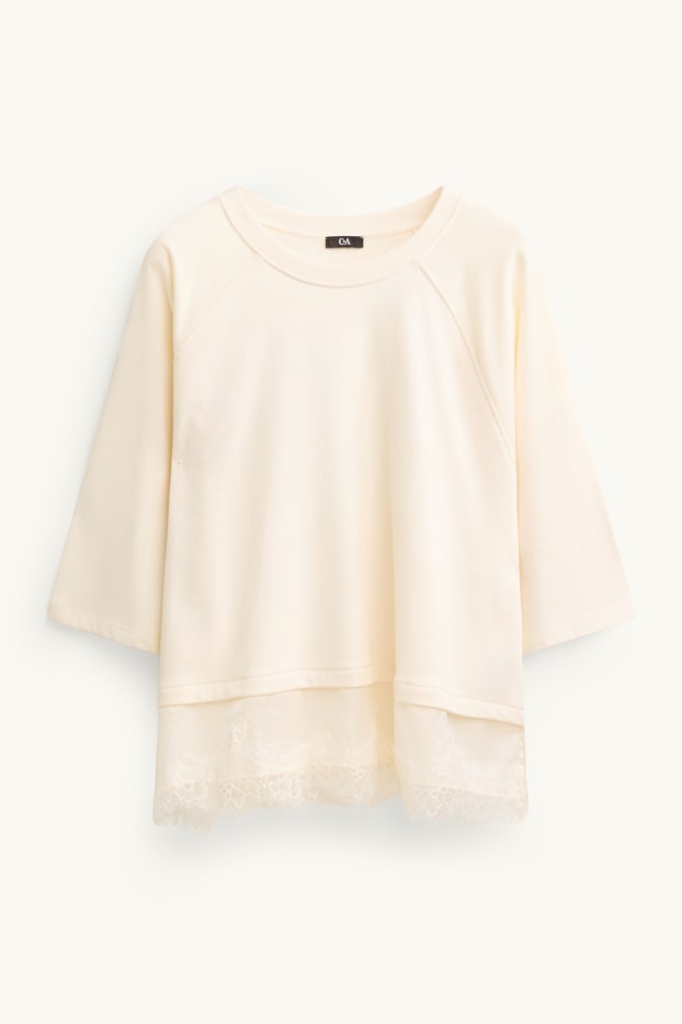 Women - Sweatshirt - creme