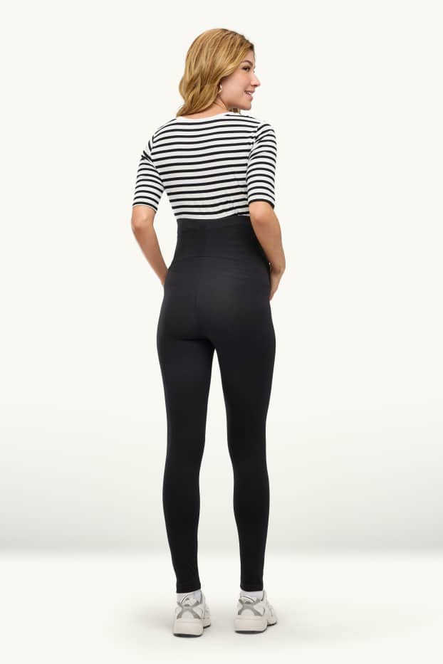 Damen - Multipack 2er - Umstands-Leggings - braun