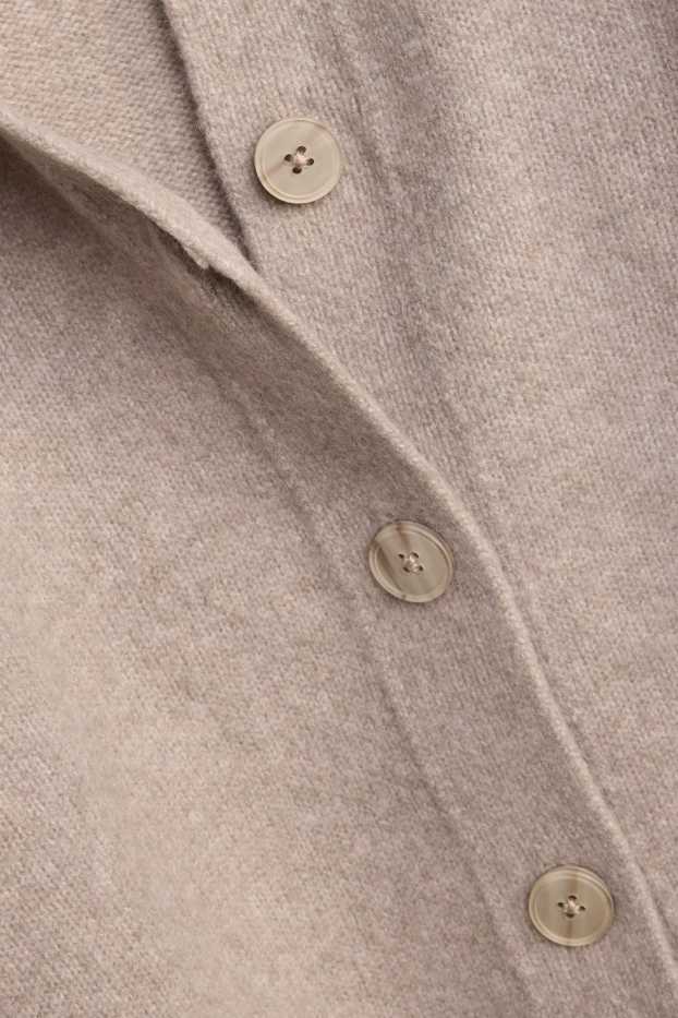 Femei - Cardigan tricotat - bej