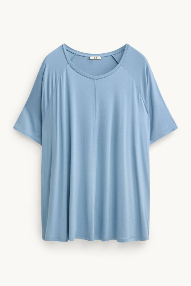 Damen - T-Shirt - hellblau