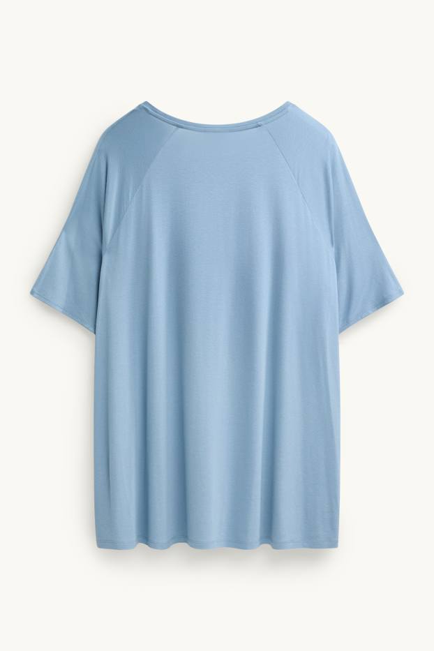 Damen - T-Shirt - hellblau