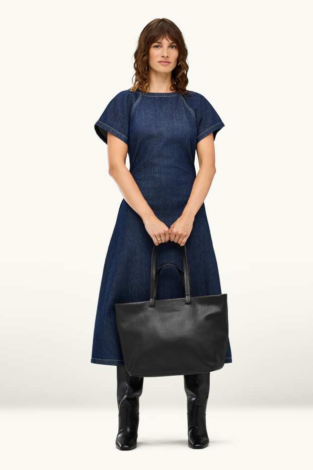 Donna - Shopper grande - similpelle - nero