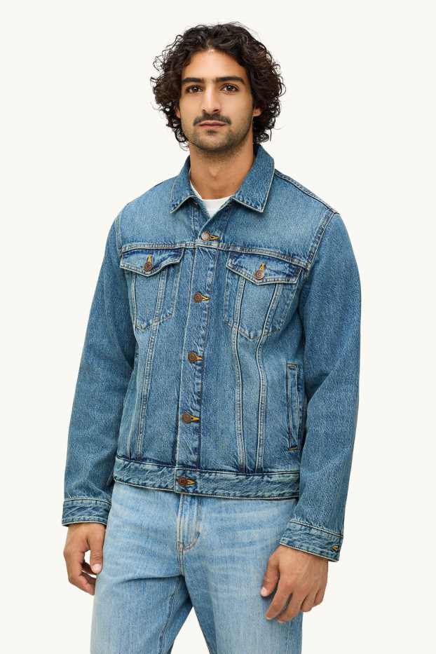 Herren - Jeansjacke - jeansblau