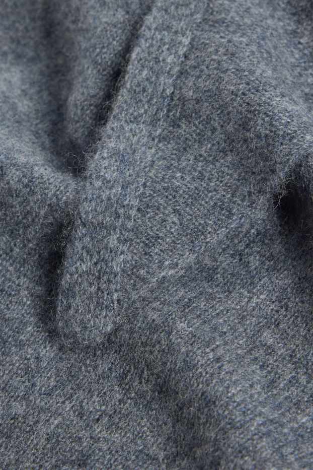 Femmes - Foulard en cachemire - gris foncé