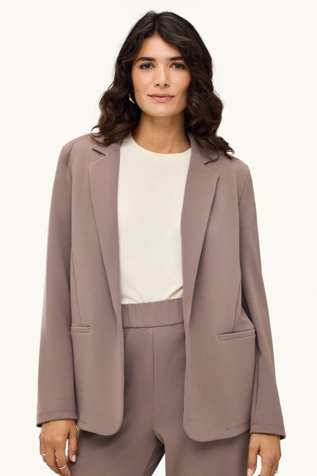 Damen - Blazer - Regular Fit - hellbraun
