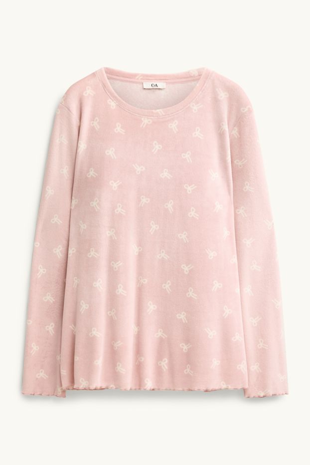 Femmes - Pyjama en polaire - rose clair