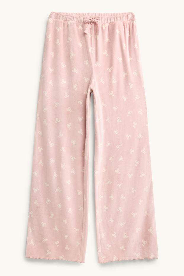 Femmes - Pyjama en polaire - rose clair