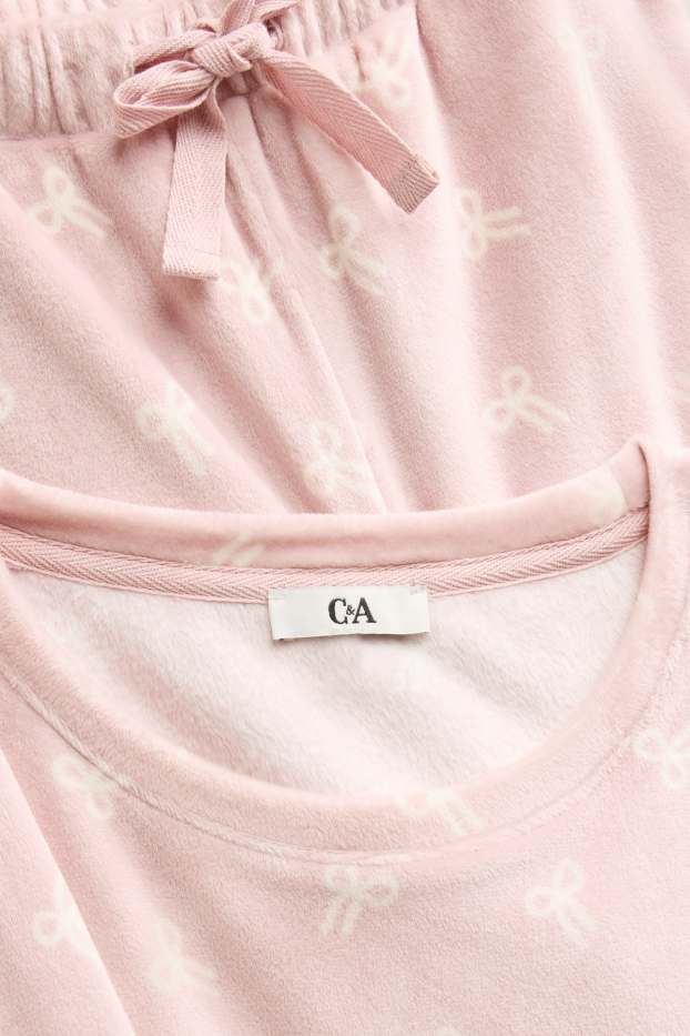 Femmes - Pyjama en polaire - rose clair