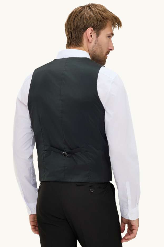Men - Mix & match waistcoat - slim fit - Flex - 4 Way Stretch - LYCRA® - black