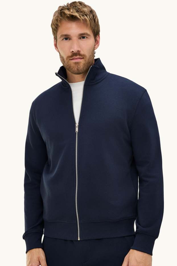 Hommes - Gilet en maille - bleu foncé