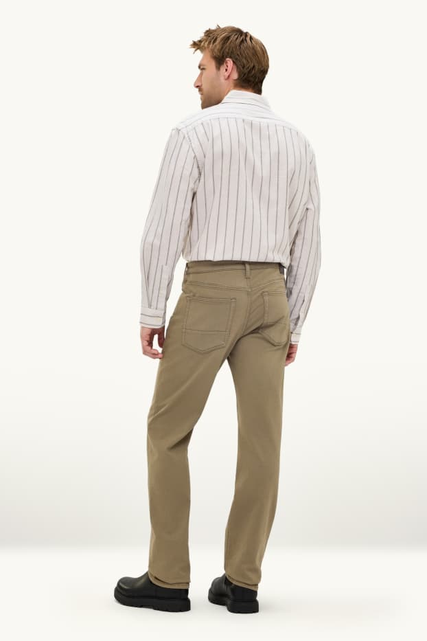 Hommes - Straight jean - Flex jog denim - LYCRA® - kaki