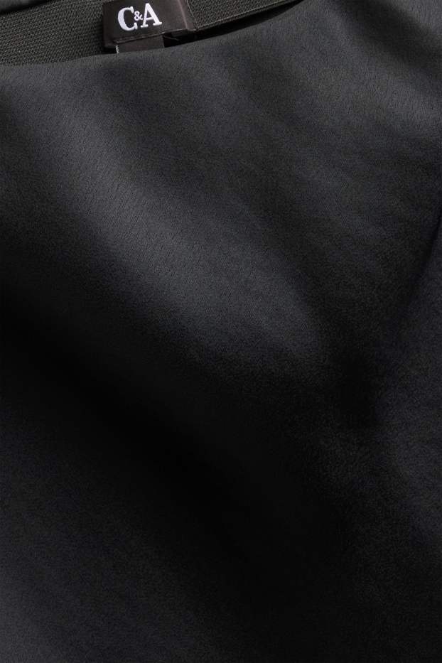 Damen - Satin-Rock - schwarz