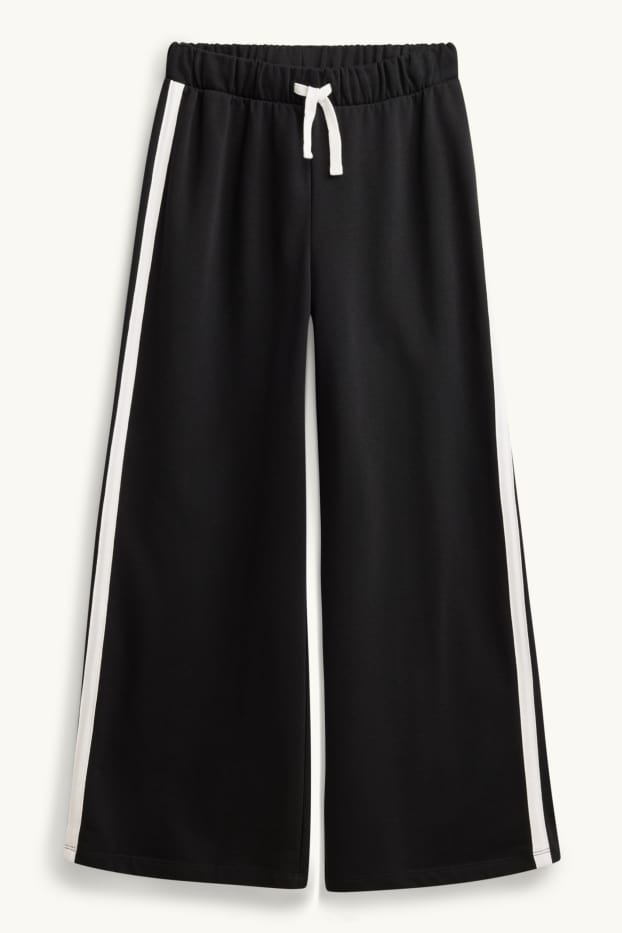 Copii - Fete - New York - set - tricou cu mânecă scurtă și pantaloni de trening - 2 piese - alb / negru