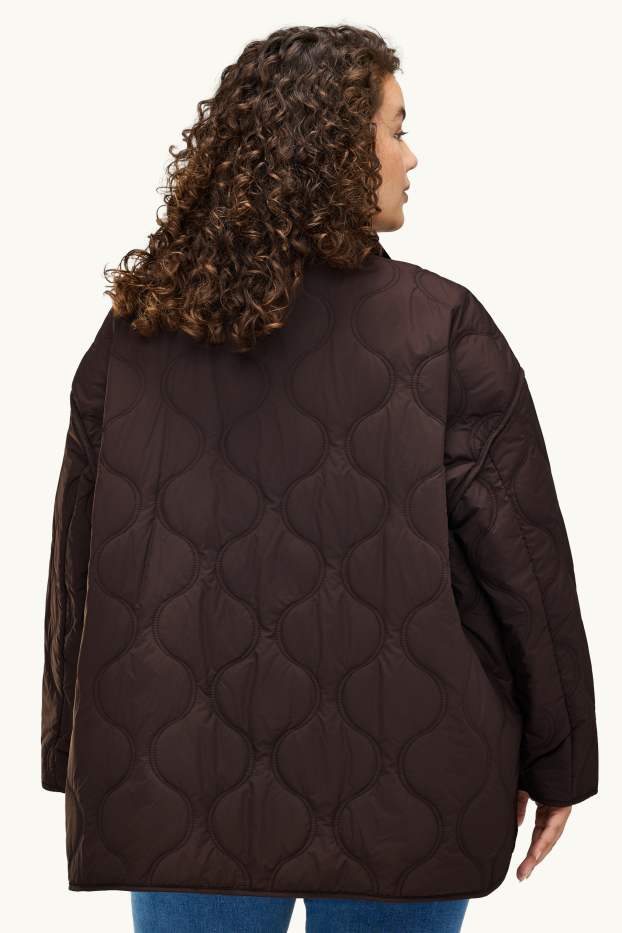 Damen - Steppjacke - dunkelbraun