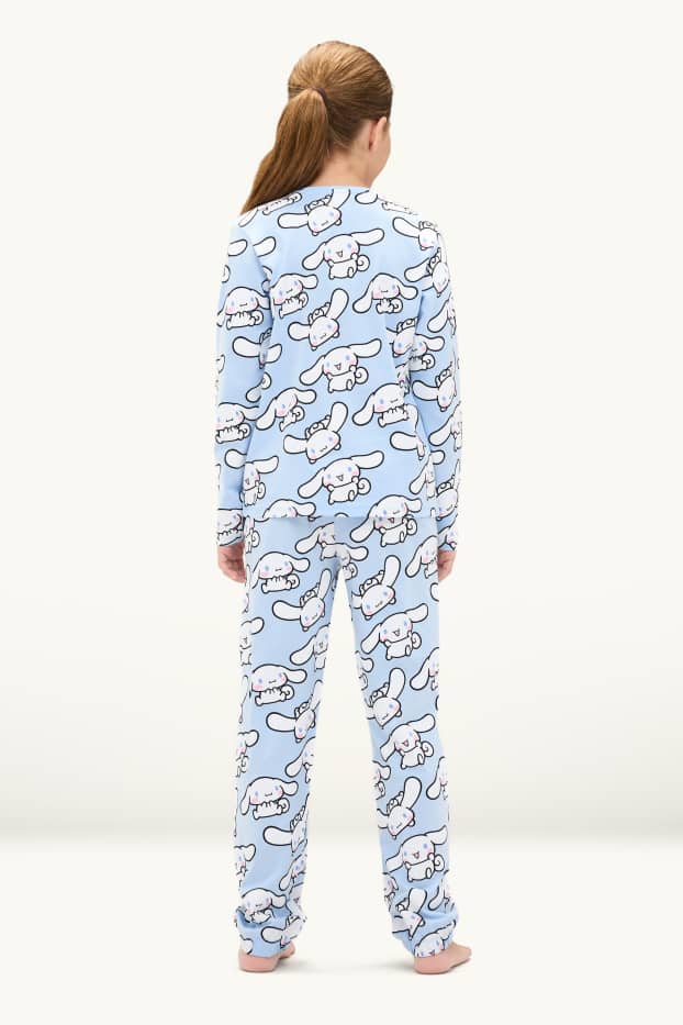 Kinder Mädchen - Multipack 2er - Hello Kitty and Friends - Pyjama - 4 teilig - weiß / blau
